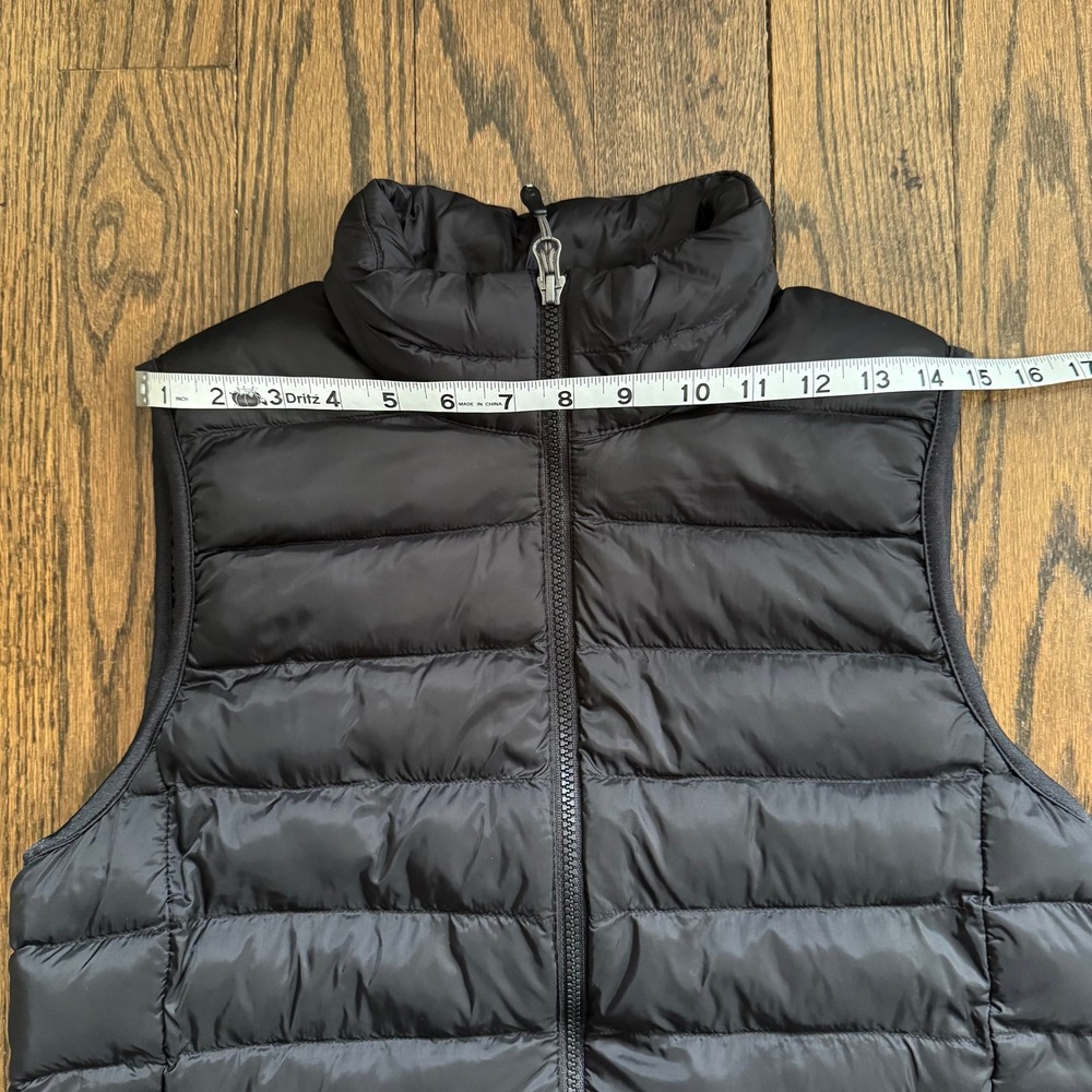 32 Degrees Heat Black Puffer Vest Womens Medium Full Zip Quilted Lightweight - Picture 11 of 13